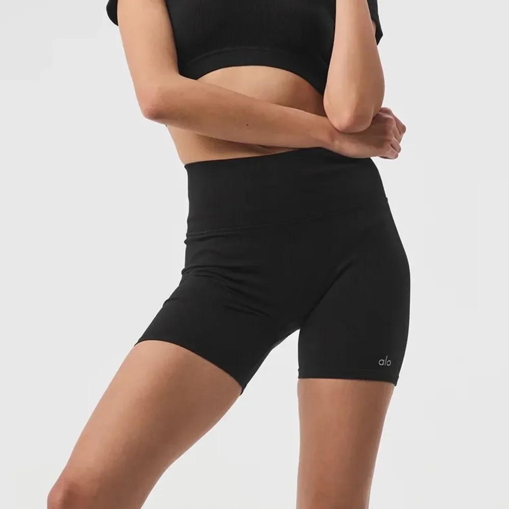 Alo Yoga 5” Ribbed Favorite Short Black